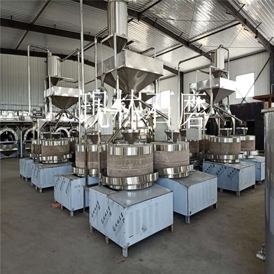 現(xiàn)林石磨 商用小磨香油流水線設(shè)備 全自動新型晃油機電動石磨