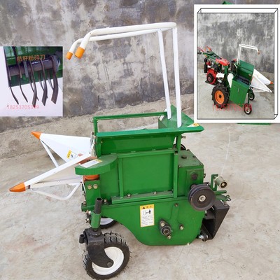 手扶拖拉機(jī)自動扒皮玉蜀黍收獲機(jī) 單壟單行玉米收獲機(jī) 圖片