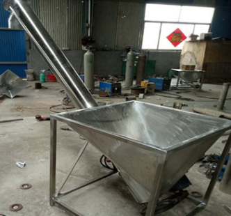 菏澤垂直螺旋提升機 煤渣裝袋上料機 固體料用不銹鋼絞龍提升機