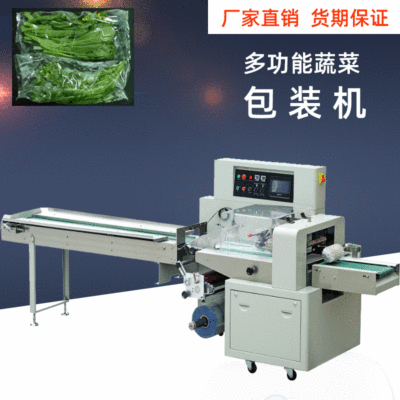 蔬菜包裝機 蔬菜全自動打包機 伺服枕式往復包裝機械設備