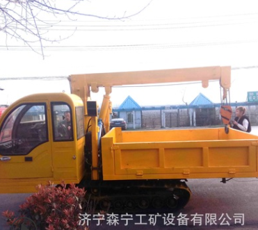 山東生產(chǎn)橡膠履帶載重8噸運輸車 山地四不像自卸式履帶四驅(qū)車