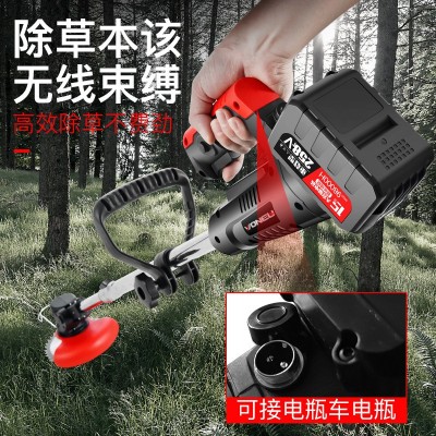 電動(dòng)割草機(jī)手持打草機(jī)家用無線多功能鋰電除草機(jī)充電草坪修剪定制