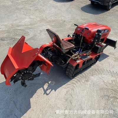 廠家銷售柴油履帶式旋耕機(jī)多功能開溝施肥一體起壟開溝回填