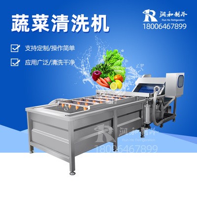 供應(yīng)商用生菜清洗設(shè)備 全自動(dòng)果蔬清洗機(jī) 省人工蔬菜清洗線