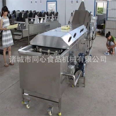 隧道式黃花菜漂燙機(jī) 萵筍漂燙機(jī) 竹筍漂燙殺青機(jī)流水線