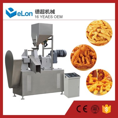 油炸型粟米條生產(chǎn)線 奇多食品加工設(shè)備 單螺桿膨化機 油炸設(shè)備