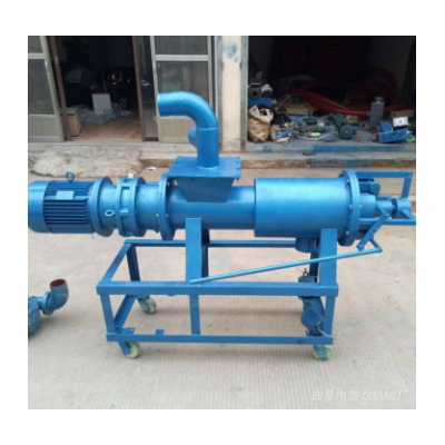 螺旋擠壓式豬糞牛糞便脫水機 電動糞便干濕分離機 斜篩脫水機價格