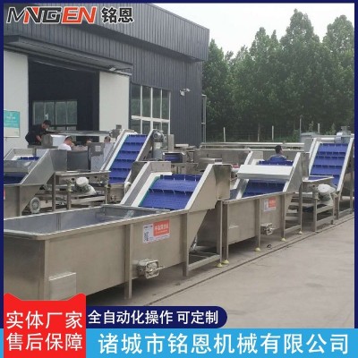 全自動果蔬清洗機(jī) 鼓泡噴淋沖浪清洗機(jī) 不銹鋼玉米蔬菜氣泡清洗機(jī)