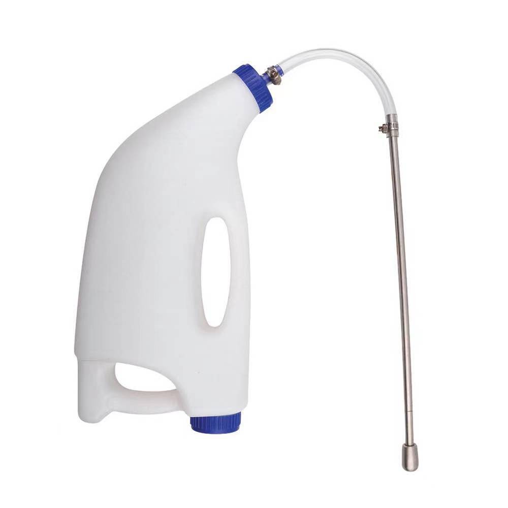 犢牛灌服器不銹鋼管灌藥壺小牛灌奶器不銹鋼塑料可選犢牛胃管