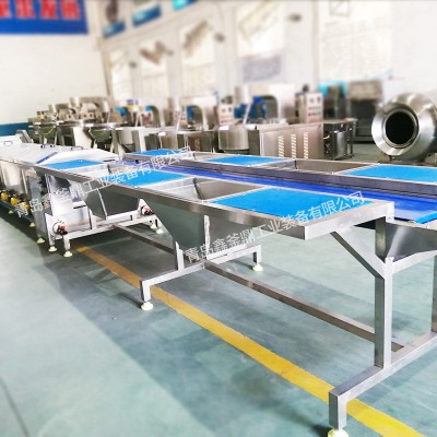 鑫釜鼎半成品預制菜制作設備 凈菜加工流水線 速食料理全套機器