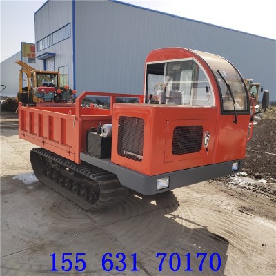 山地拉毛竹用履帶運輸車 五噸履帶拖拉機搬運車 自卸翻斗履帶車