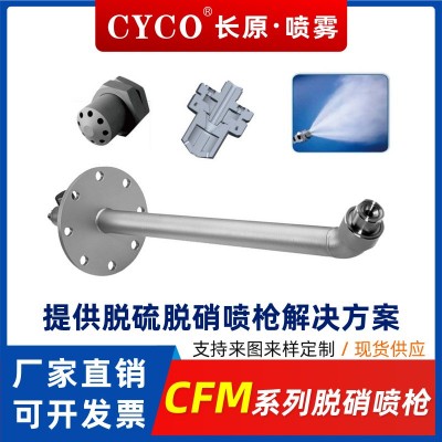 長原CFM系列不銹鋼耐高溫腐蝕電廠鍋爐氨水尿素脫硫脫硝噴槍廠家
