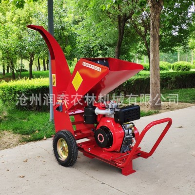小型果園臥式樹木破碎機園林葡萄枝粉碎機家用汽油樹枝碎枝機廠家