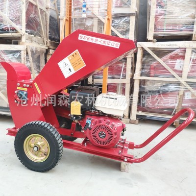銷售樹枝粉碎機 汽油枝條破碎機 果園葡萄藤粉碎機小型移動家用款