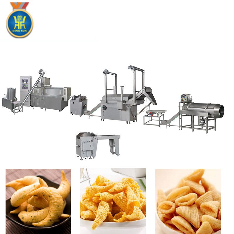 廠家多年生產銷售油炸食品設備全自動鍋巴膨化機小米鍋巴生產線