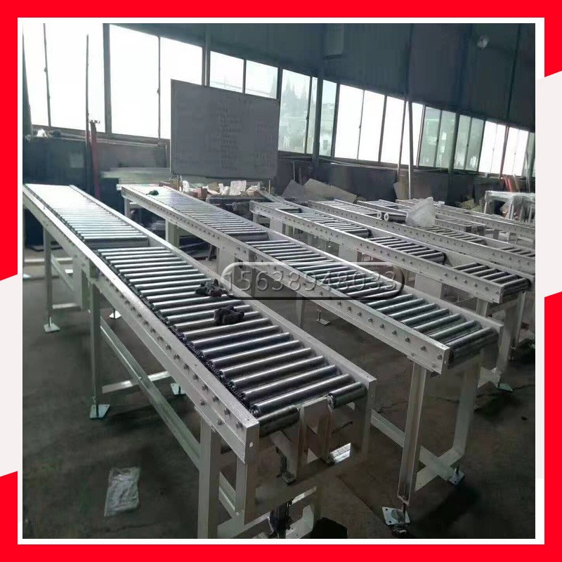 動力滾筒輸送機 不銹鋼滾筒流水線 滾筒式轉彎機