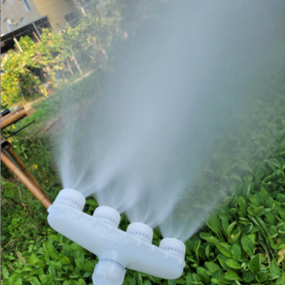 4頭1寸/1.2寸園林灑水降溫水槍農用水泵灌溉澆水大流量噴槍噴頭