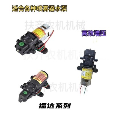 批發(fā)電動噴霧器打藥農(nóng)用配件高壓12v智能壓力隔膜泵大功率水泵