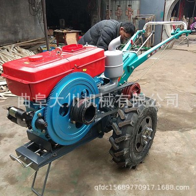 手扶拖拉機價格 18馬力柴油手扶拖拉機 手扶水田打田機