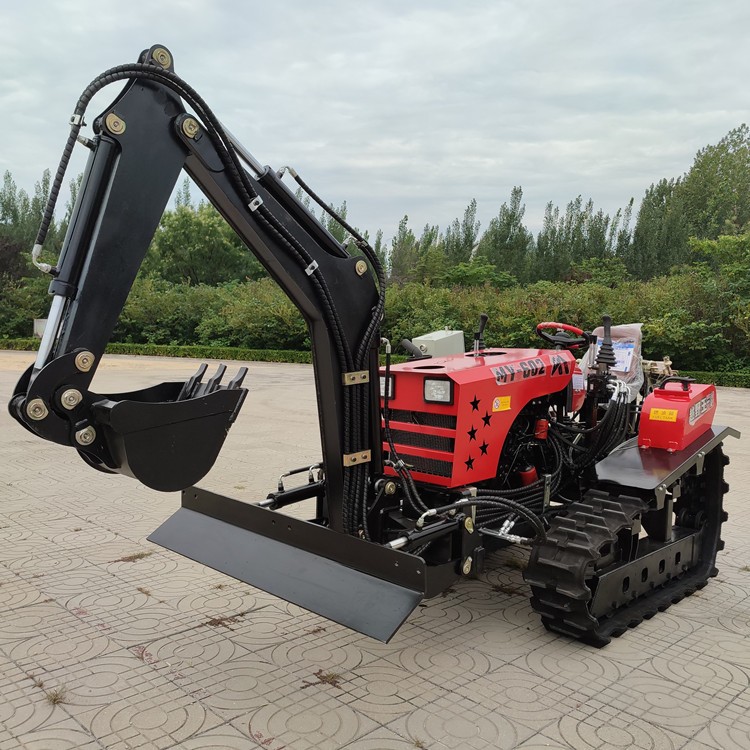 水旱兩用履帶旋耕機(jī) 多功能挖機(jī)推土耕地機(jī) 柴油四缸60馬力微耕機(jī)