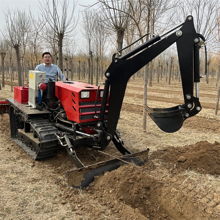 挖掘旋耕一體田園管理機(jī) 50-100馬力履帶旋耕機(jī) 水旱履帶微耕機(jī)