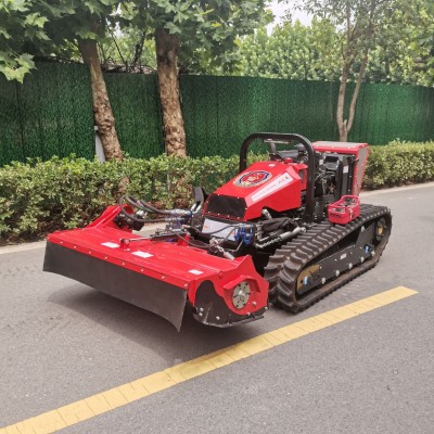 堤壩大馬力遙控割灌機 全地形護坡割草機多缸履帶割草機