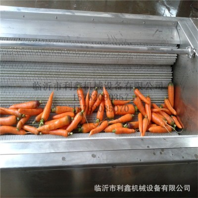 供應(yīng)毛刷式毛輥清洗機(jī) 牛羊頭蹄清洗設(shè)備 蔬菜瓜果中藥材清洗利鑫