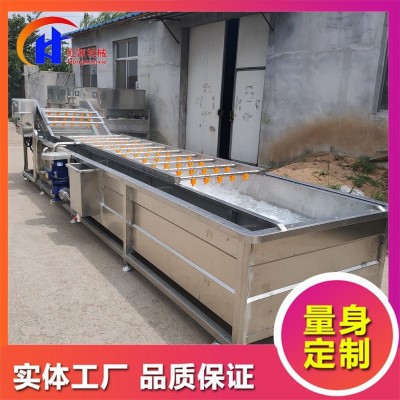 供應(yīng)鼓泡式清洗設(shè)備 蒜米漂皮清洗機 全自動桃子噴淋式清洗機