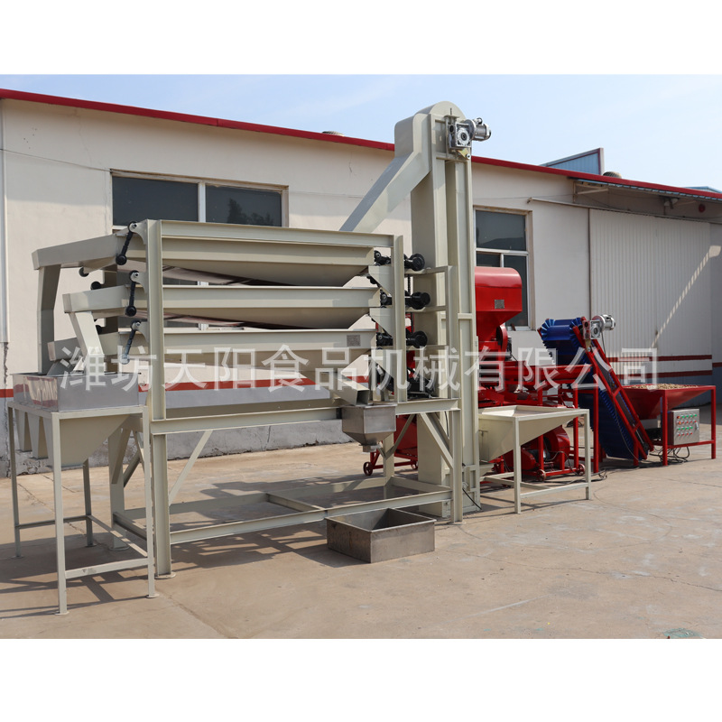 花生去石剝殼分級一體機