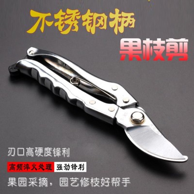 五金園林工具樹枝修枝剪子 SK5園藝剪刀不銹鋼柄防銹修枝剪果枝剪