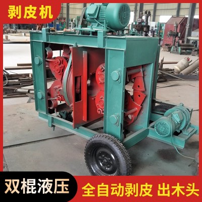樹枝果木環(huán)式剝皮機(jī) 10米長(zhǎng)楊樹榆木桉樹扒皮機(jī) 敞口去皮機(jī)