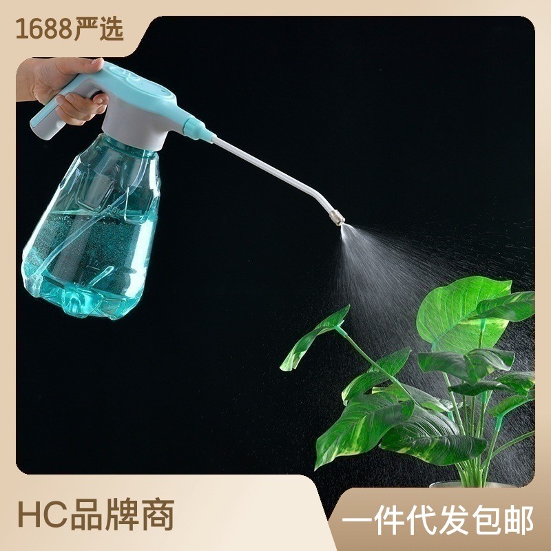 電動噴壺澆花2L家用自動噴水壺壓力瓶消毒透明大灑水小型噴霧器
