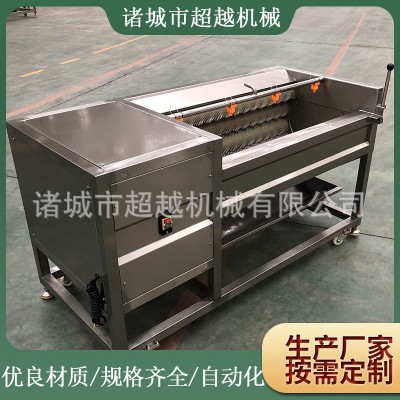 毛刷高壓清洗設(shè)備土豆清洗去皮機(jī) 毛輥清洗去皮機(jī) 果蔬類清洗機(jī)