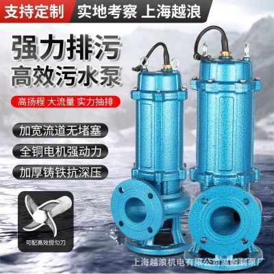 無堵塞潛污泵高揚程工程地下室潛水泵大流量污泥化糞池切割 污水泵