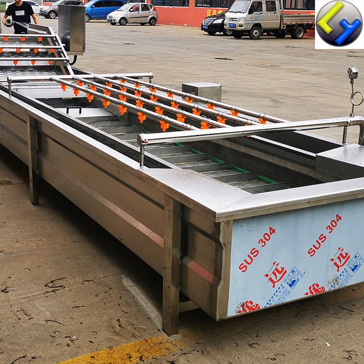 果蔬氣泡清洗機 預制菜生產線設備 全自動半成品蔬菜加工機械