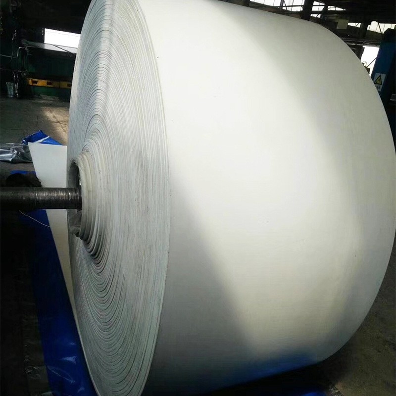 青島白色橡膠輸送帶 耐磨加工EP工業(yè)皮帶廠家銷售 防滑橡膠帶批發(fā)