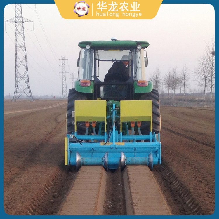 華龍精整起壟機_牽引式旋耕起壟施肥覆膜覆膜一體機_農機廠家