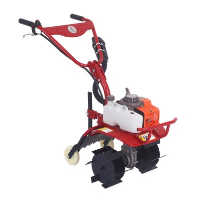 多功能手推式小型松土機農用耕田水旱耙田耕地機除草犁地開溝機