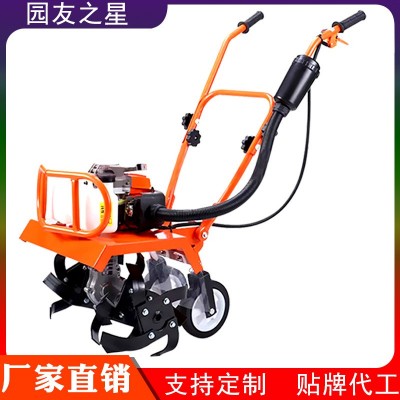 農(nóng)業(yè)設(shè)備微耕機(jī)小型翻土機(jī)農(nóng)用打田旋耕機(jī)耕地犁地翻土機(jī)土壤耕整