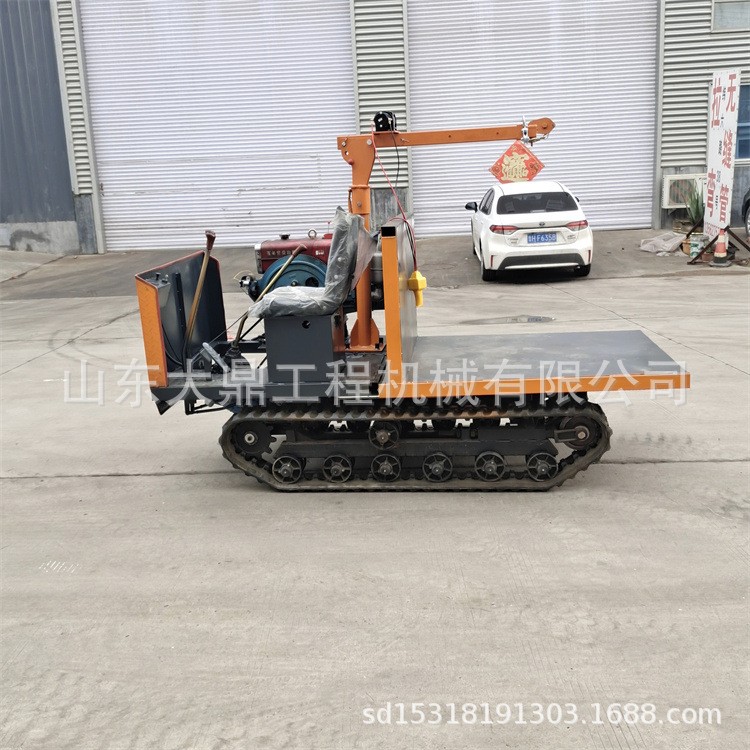 1噸手扶履帶爬山虎 小型履帶運輸車 1.5噸果園運輸車 履帶行走