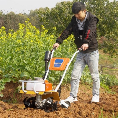 菜園苗圃松土除草機多功能小型微耕機手扶式農用旋耕機大棚開溝機