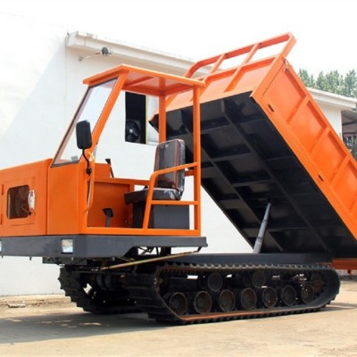山地筑路用履帶運輸車 小型履帶自卸車 6噸座駕式爬山虎廠家