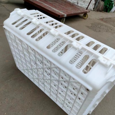 批發(fā)塑料運(yùn)輸雞筐 長(zhǎng)途運(yùn)輸裝雞筐子 運(yùn)雞鴨鵝筐子 運(yùn)輸屠宰籠子