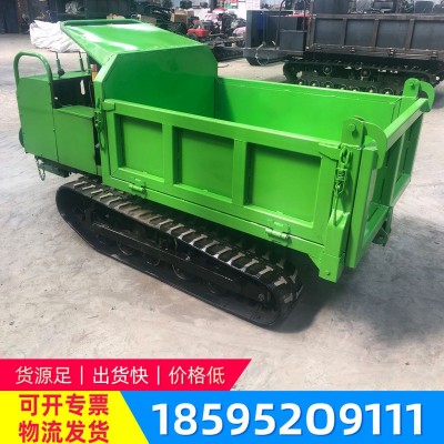 小型履帶運輸車現(xiàn)貨 農(nóng)用爬山虎自上料翻斗車 全地形履帶隨車吊
