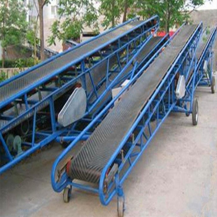 帶式輸送機 滾筒式皮帶輸送機 多傾角傳輸 強力帆布輸送帶鑫榮制造