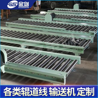 輥道線動力滾筒輸送機全自動包裝輥筒輸送線設備裝配生產流水線