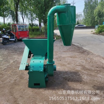 沙克龍除塵粉碎機(jī) 玉米秸稈粉糠機(jī) 花生秧除膜粉碎機(jī)草捆打糠機(jī)