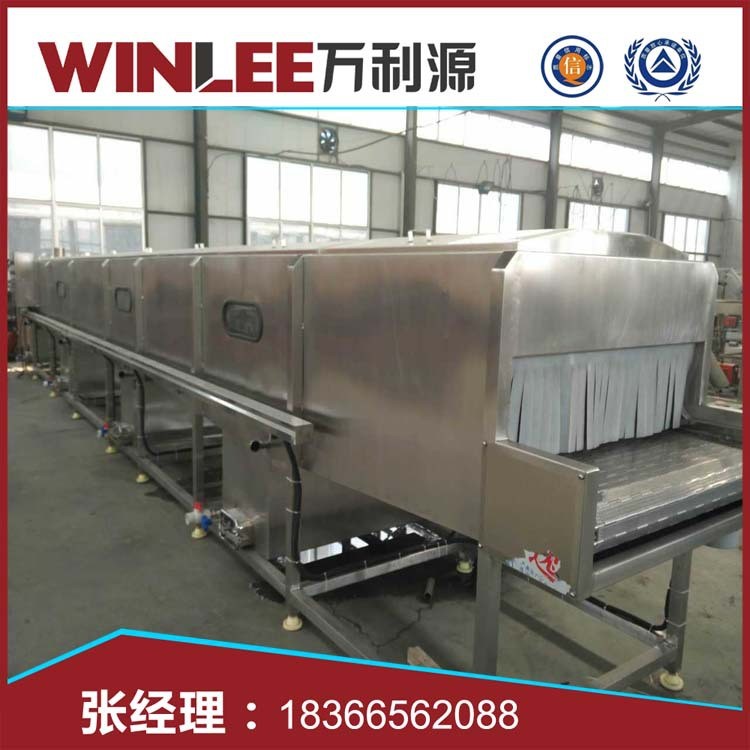 萬利源全自動噴淋巴氏殺菌流水線 隧道式殺菌設(shè)備 百威啤酒殺菌機(jī)