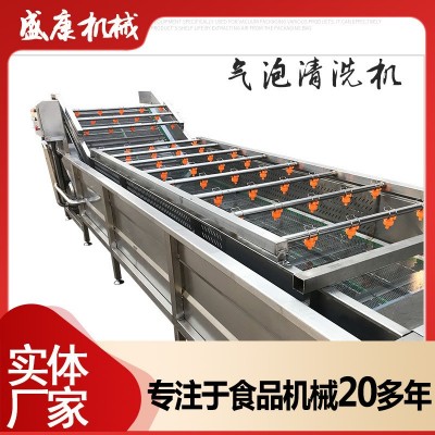全自動氣泡果蔬玉米去須清洗機(jī) 圣女果氣泡清洗機(jī)毛輥清洗機(jī)