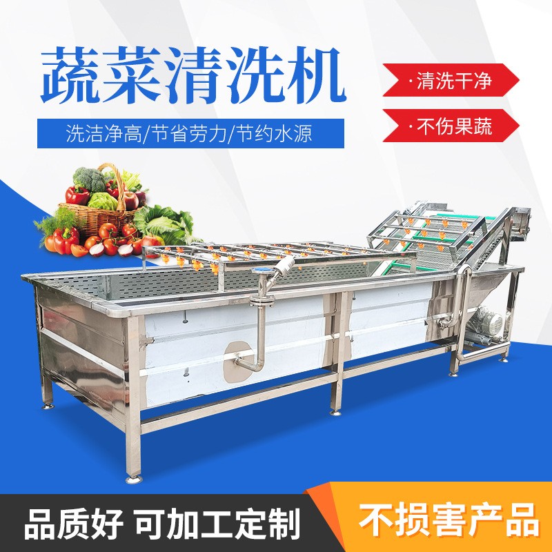 果蔬清洗機(jī)高壓海帶氣泡清洗機(jī) 辣椒酸菜蔬菜洗菜機(jī)凈菜 生產(chǎn)線